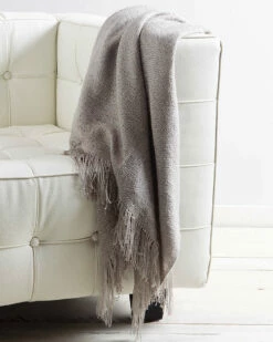Promo 🎁 Belle Epoque Grey Woven Throw Home Blankets & Throws 💯