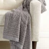 Best Sale ✨ Belle Epoque Semi-Sheer Chenille Grey Throw Home Blankets & Throws ❤️