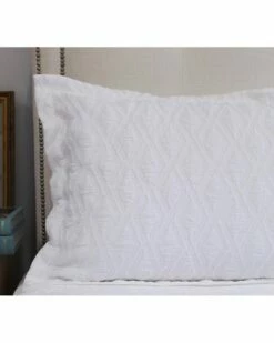 Best reviews of ⌛ Belle Epoque Pelham Jacquard Woven Sham Home Pillowcases & Shams White 👏