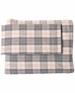 Promo 🤩 Belle Epoque Solid Flannel Grey Rose Sheet Set Home Sheets 🛒