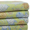 Deals 👏 Belle Epoque Turtle Snails Flannel Sheet Set Home Sheets ⌛