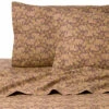 Discount ⌛ Belle Epoque Paisley Flannel Brown Sheet Set Home Sheets ✔️