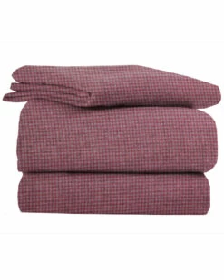 Wholesale 😉 Belle Epoque Gingham Flannel Red Sheet Set Home Sheets 🔥