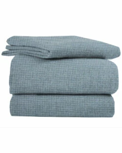 Deals 🛒 Belle Epoque Gingham Flannel Blue Sheet Set Home Sheets 😍