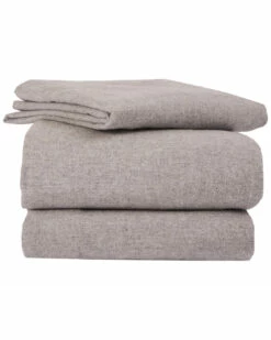 Cheapest 👏 Belle Epoque Solid Heather Flannel Lilac Sheet Set Home Sheets ❤️