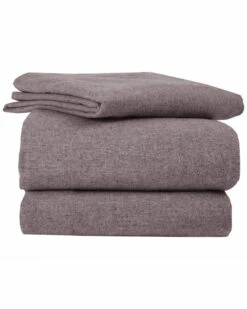 Hot Sale ✨ Belle Epoque Solid Flannel Burgundy Sheet Set Home Sheets 👍